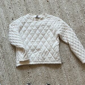 Athleta quilted sweater sweatshirt. XS